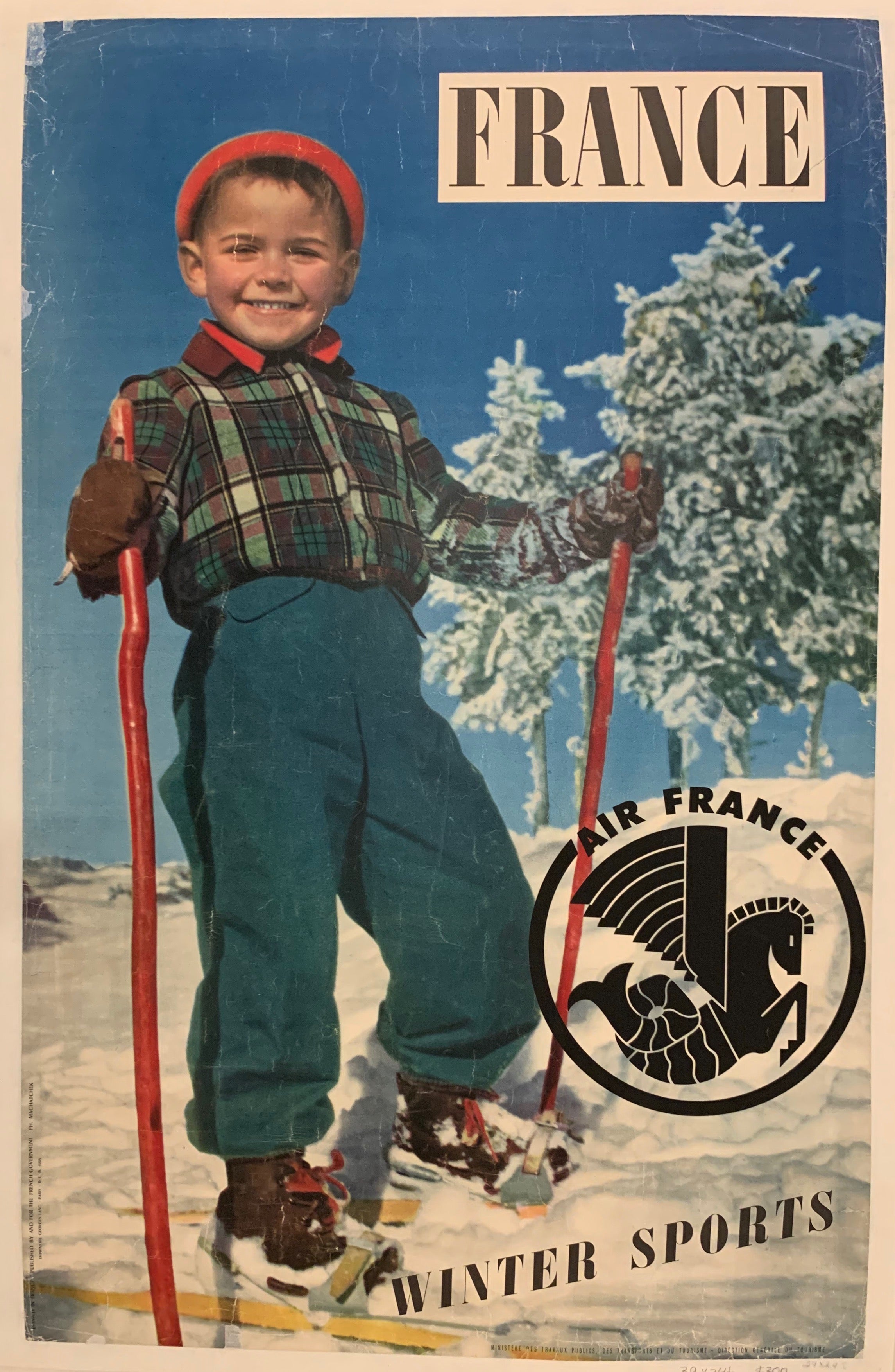 France Winter Sports Travel Poster ✓