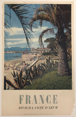 Link to  France Riviera Cote d'Azur PosterFrance, c. 1960  Product
