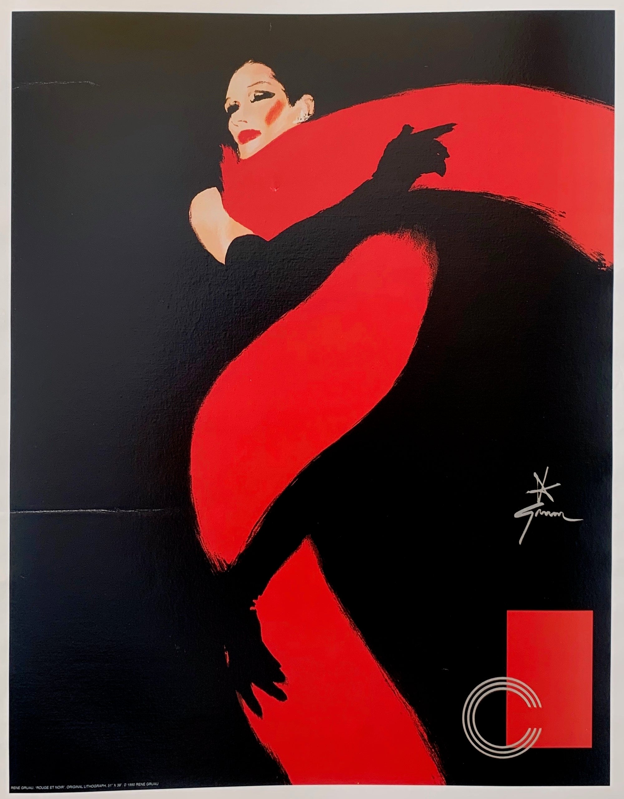 Rouge et Noir Print