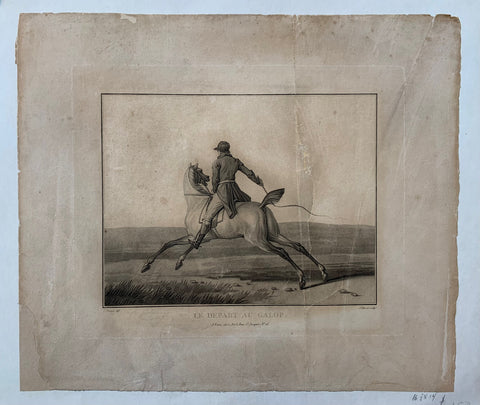 Link to  Le Depart Au Galop PosterFrance, 1860  Product