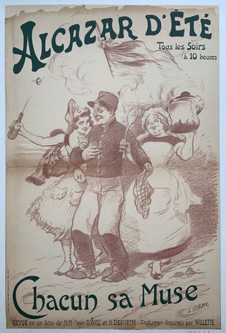 Link to Alcazar d'Ete Tous Le Soirs a 10 heures - Chacun sa MuseFrance, C. 1915 Product