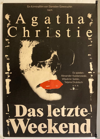Link to  Agatha Christie's Das Letzte Weekend PosterUSSR, 1987  Product