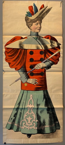 Link to Prim and Proper Woman Weissenburg Lithograph #21France, c. 1890s Product