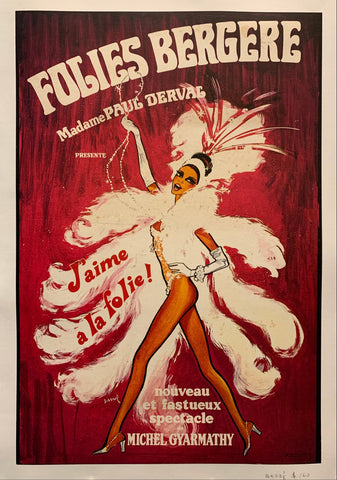 Link to  Folies Bergere Poster ✓France, c.1960  Product