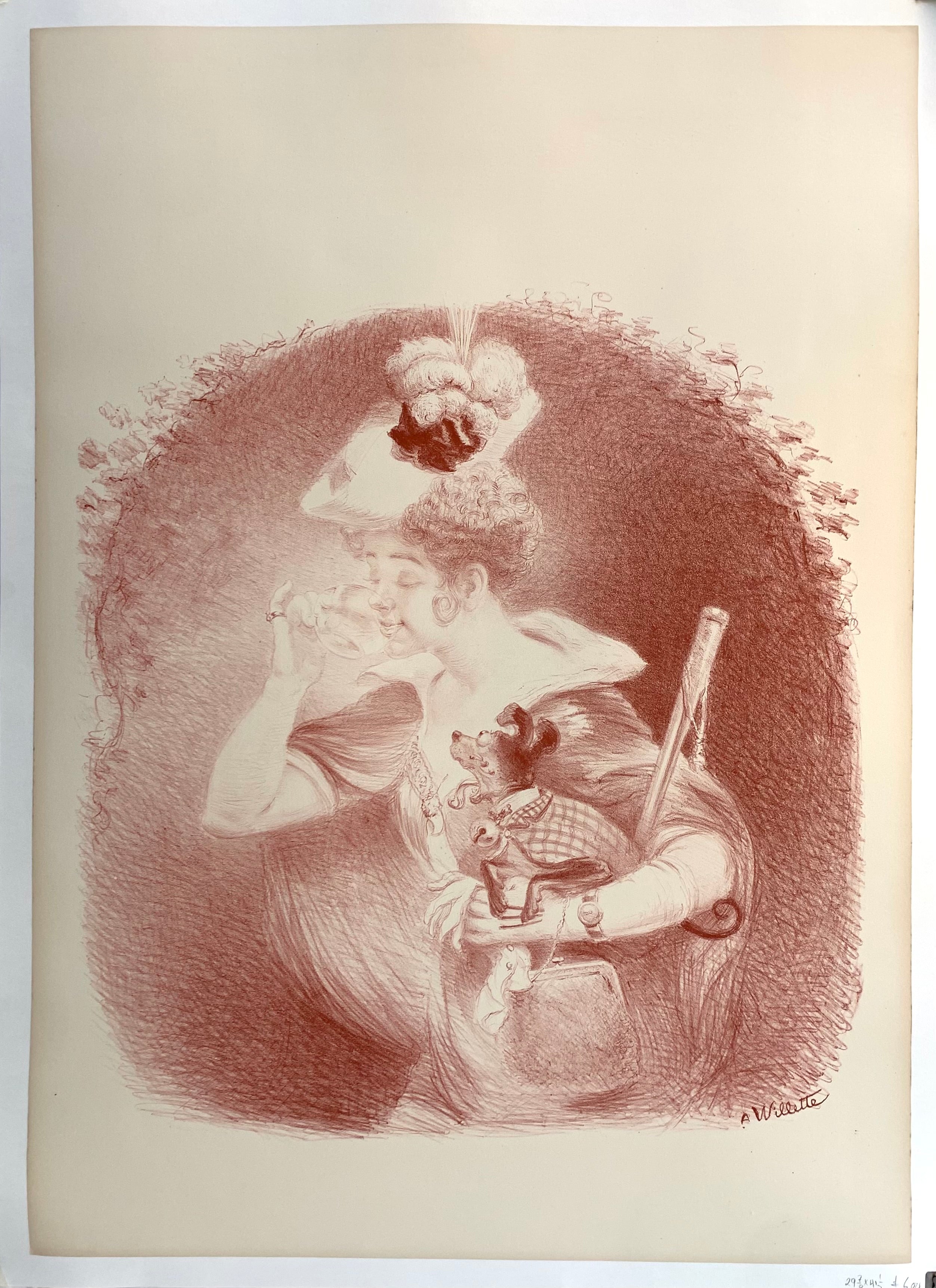 Le Boulou Adolph Willette Poster ✓