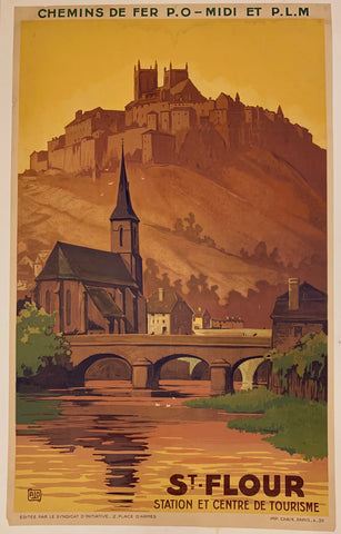 Link to  St. Flour Travel Poster ✓France, 1935  Product