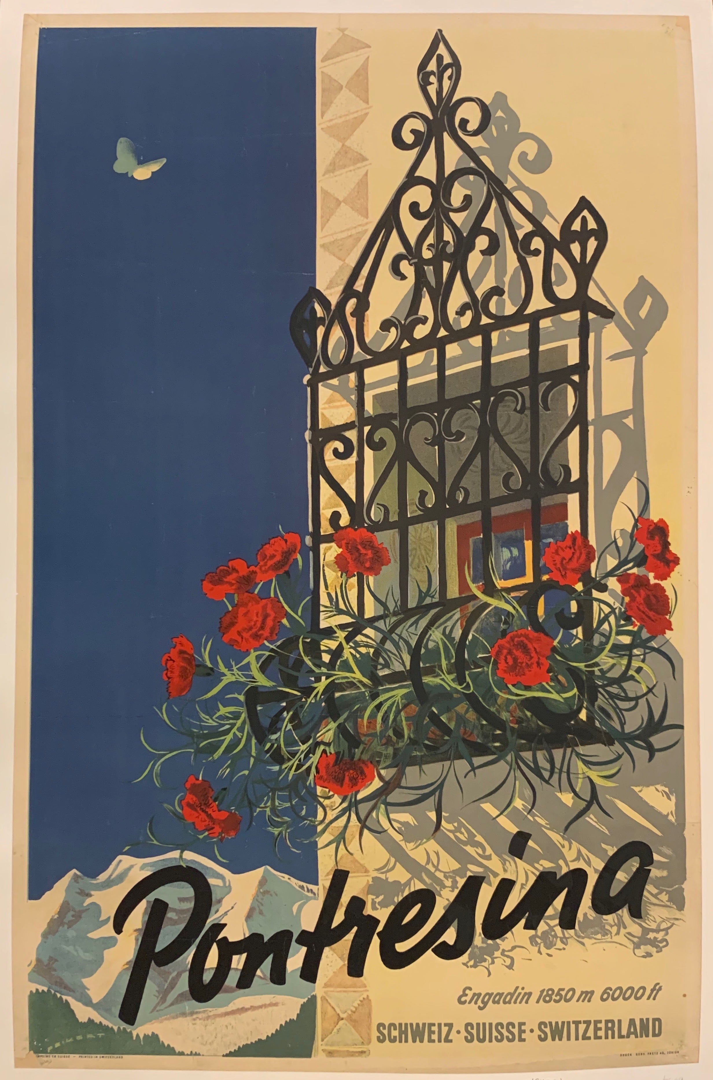Pontresina Travel Poster Extra  ✓