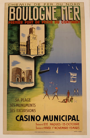 Link to  Boulogne Sur Mer Poster ✓France, c. 1935  Product