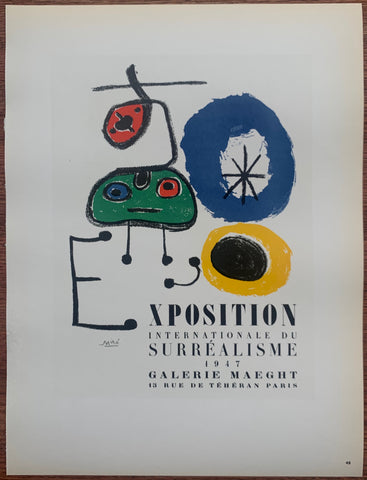 Link to  Miro Exposition Internationale du Surréalisme #48Lithograph, 1959  Product