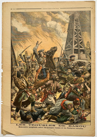 Link to  Le Petit Journal - "Les Troubles de Bakou"France, C. 1900  Product