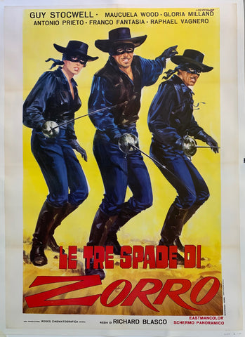 Link to  Le Tre Spade di Zorro PosterItaly, 1963  Product