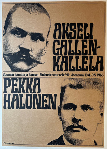 Link to Gallen-Kallela and Halonen at Ateneum PosterFinland, 1965 Product