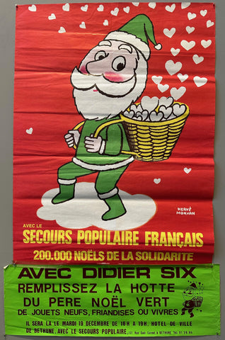 Link to Secours Populaire Français Pere Noël Vert PosterFrance, 1976 Product