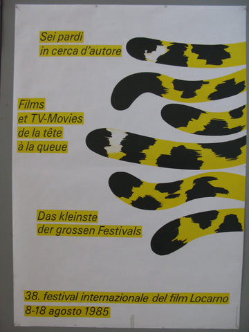 Link to 38. festival internazionale del film Locarno Swiss PosterSwitzerland, 1985 Product