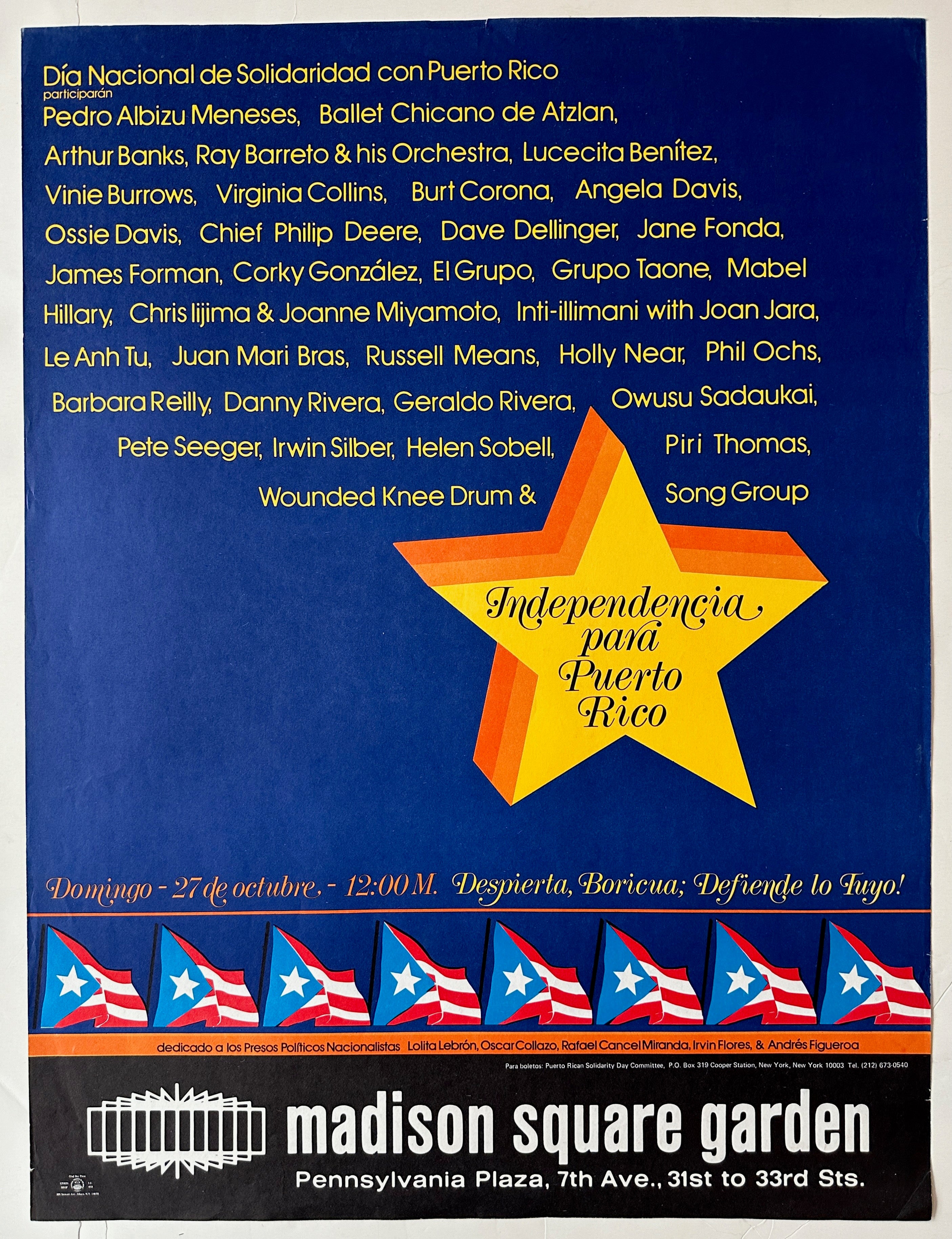 Independencia Para Puerto Rico Poster