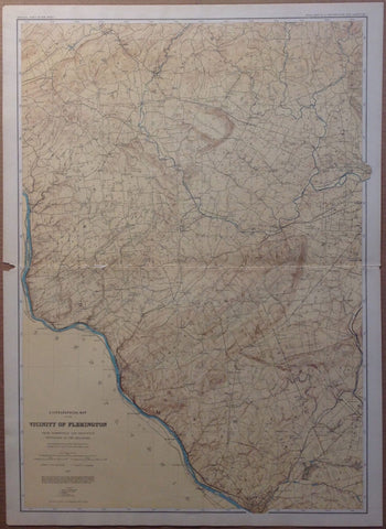 Link to A Topographical Map of the Vicinity of FlemingtonU.S.A 1887 Product