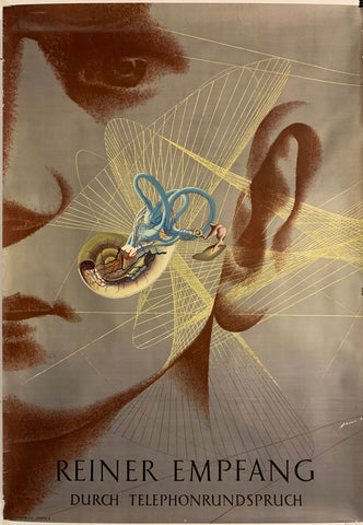 Link to Reiner Empfang Durch Telephonrundspruch PosterSwitzerland, 1948 Product