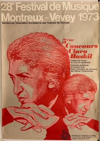 Link to Festival de Musique Clara Haskil PosterSwitzerland, 1973 Product