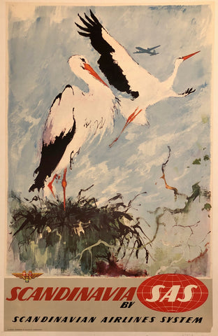 Link to  Scandinavia by SAS Travel Poster #3✓Denmark, 1958  Product