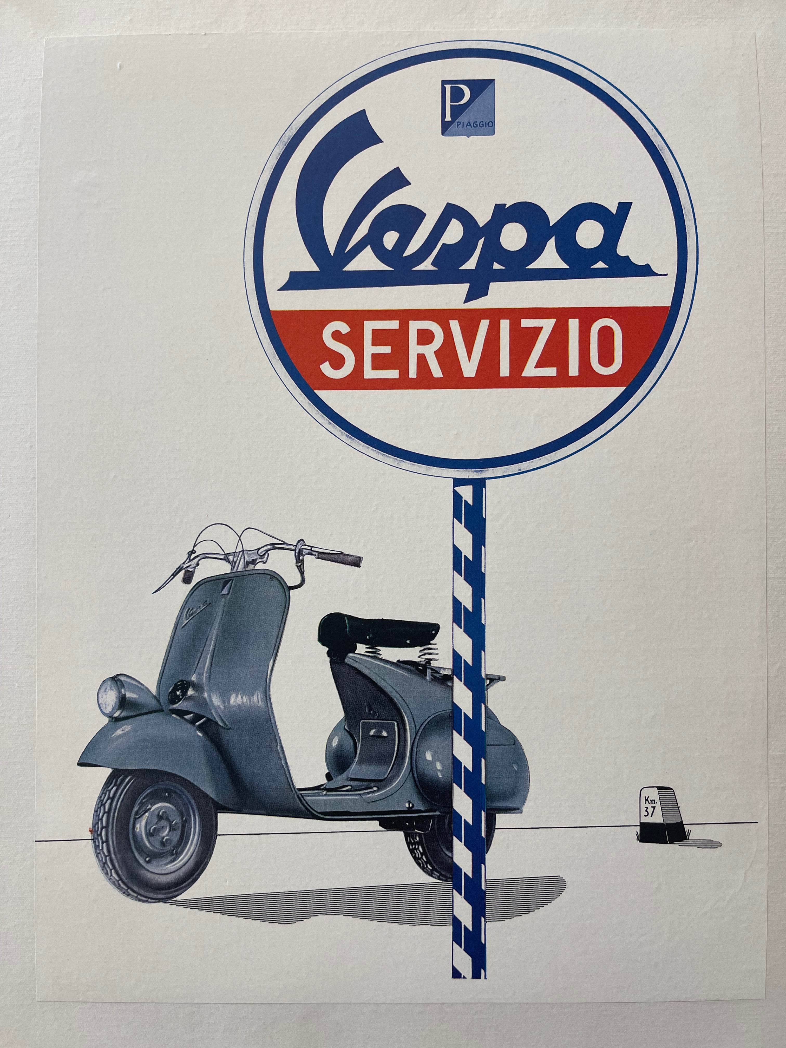 Vespa Piaggio Poster