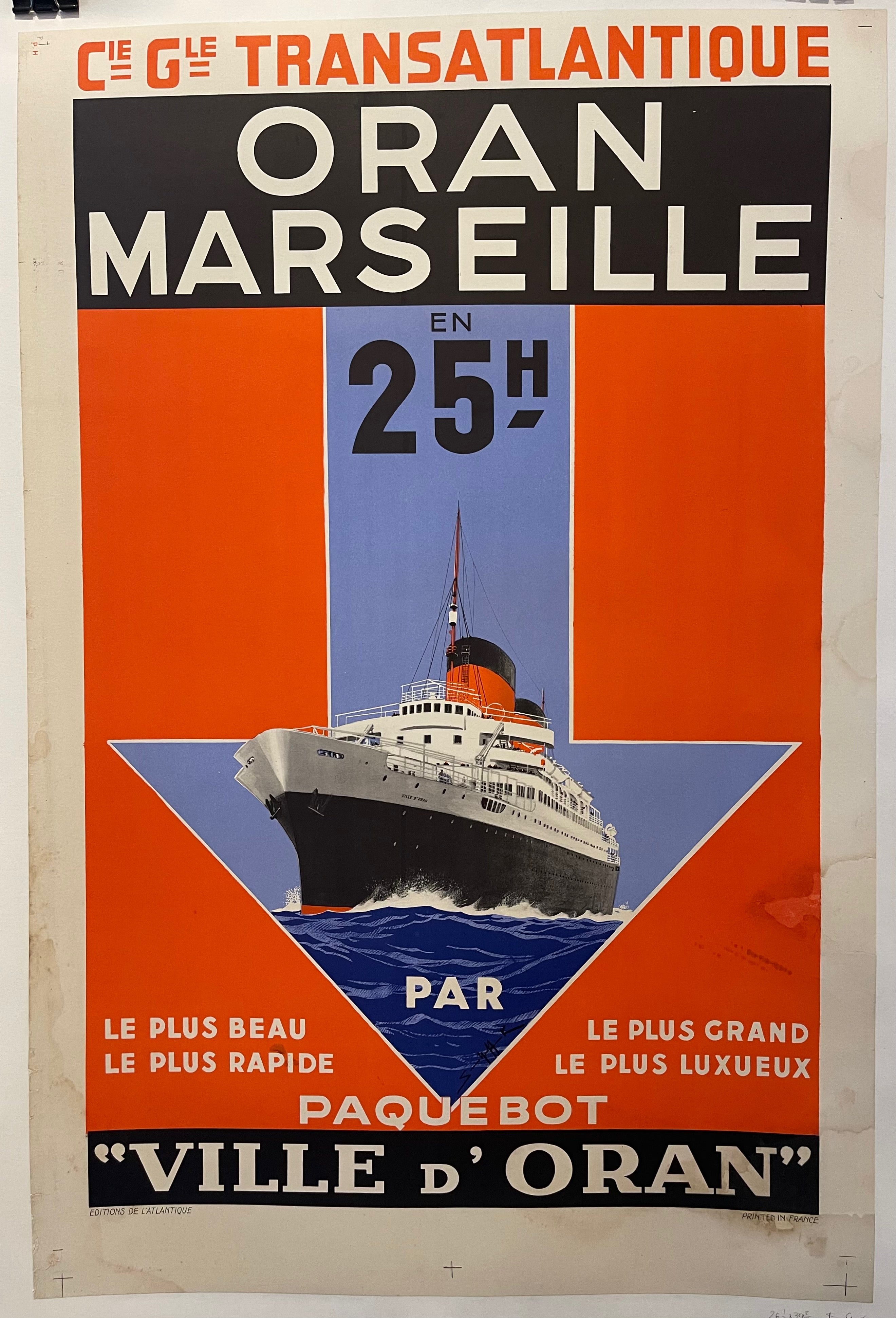 Oran Marseille Poster ✓