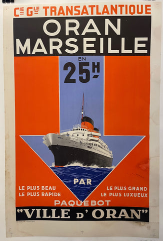 Link to  Oran Marseille Poster ✓France, 1939  Product