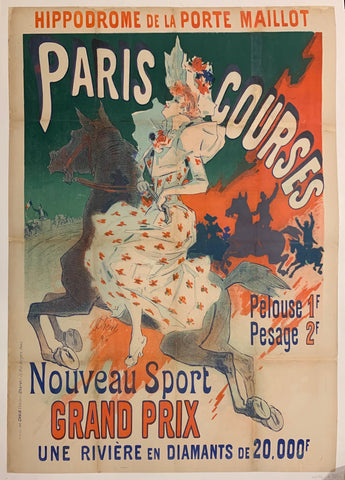 Link to  Paris Courses PosterFrance, 1890  Product