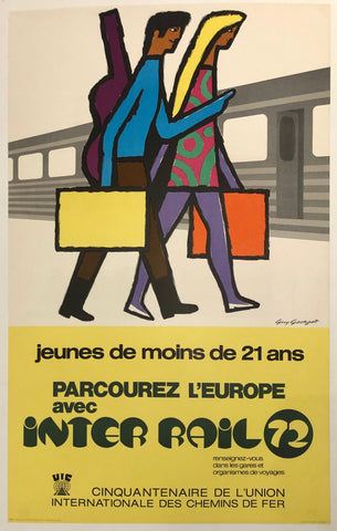 Link to Parcourez L'Europe avec InterRail 72 Travel Poster ✓France, 1972 Product