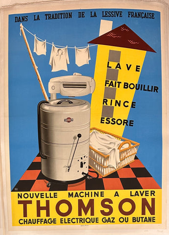 Link to  Nouvelle Machine A Laver Thomson Chauffage Electrique Gaz Ou Butane  ✓France, C.1900s  Product