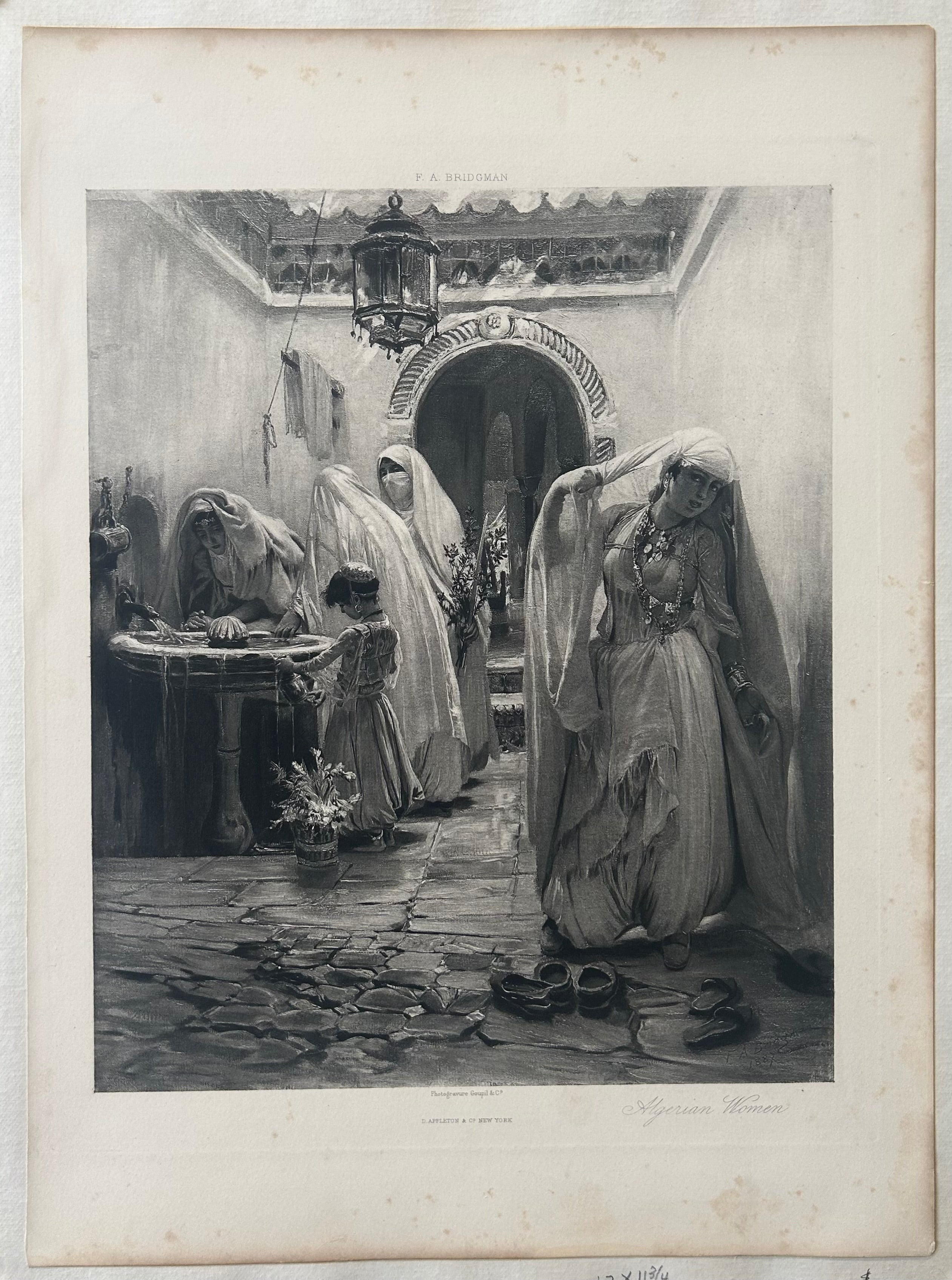 Algerian Women Vintage Photogravure