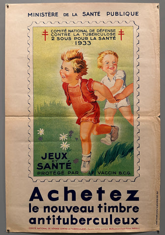 Link to Achetez Le Nouveau Timbre Antituberculeux PosterFrance, 1933 Product