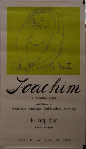 Link to Joachim a Brazilian Artist Exhibition of Wood-Cuts, Temperas, Hydric Colors, Drawings. At Le Coq d'or.C. 1964 Product