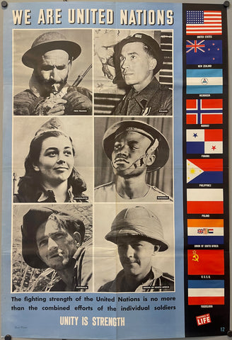 Link to  United Nations Life Magazine Poster #12U.S.A., c. 1940s  Product