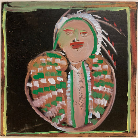 Link to Native American Chief #146, Jimmie Lee Sudduth PaintingU.S.A, c. 1995 Product