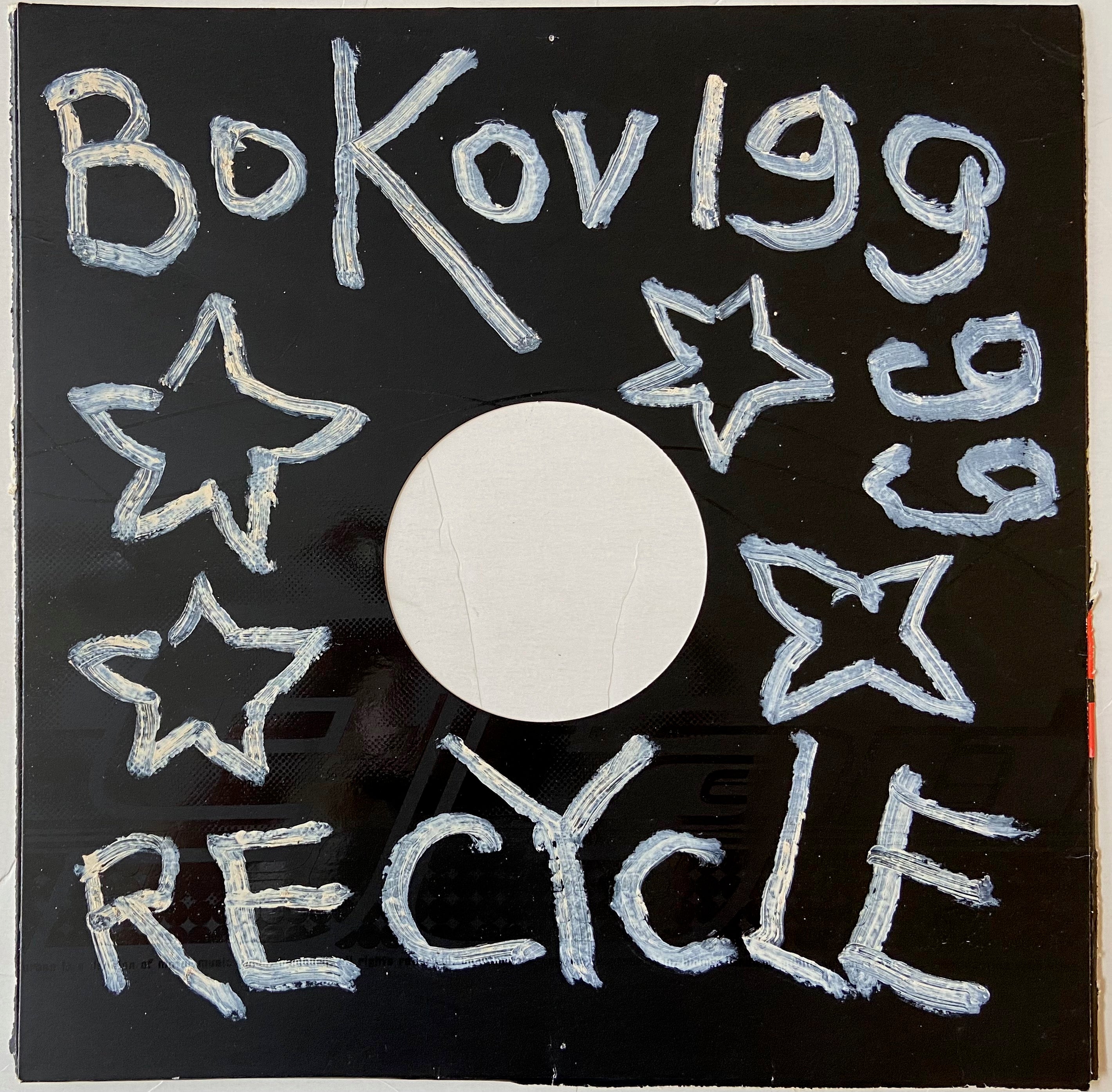 Konstantin Bokov painting on cardboard