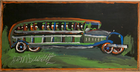 Link to Green Bus #60, Jimmie Lee Sudduth PaintingU.S.A, c. 1995 Product