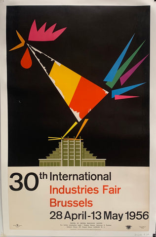 Link to  30th International Industries Fair Brussels Poster ✓Belgium, 1956  Product