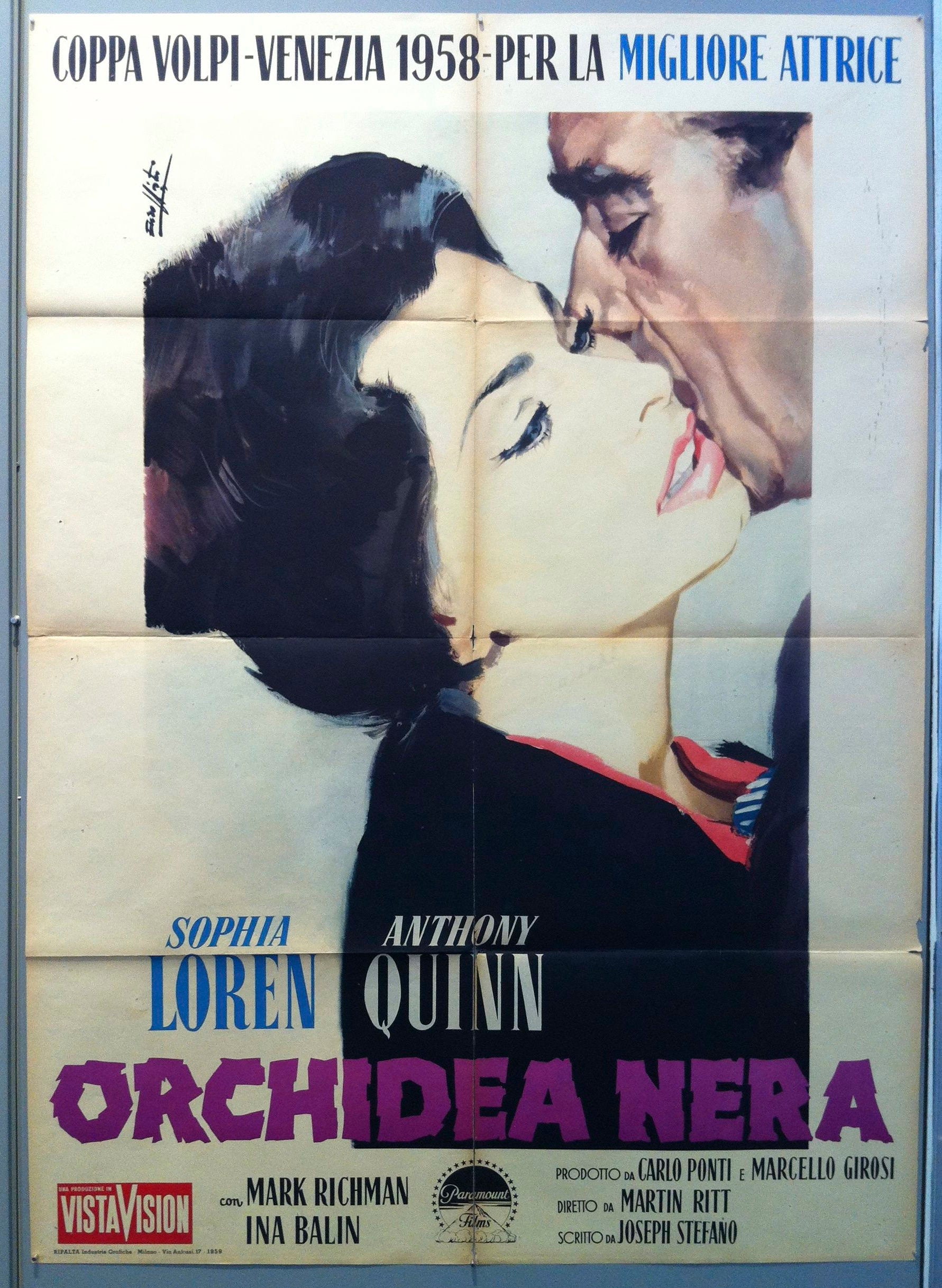 ORCHIDEA NERA MOVIE POSTER - THE BLACK ORCHID MOVIE POSTER