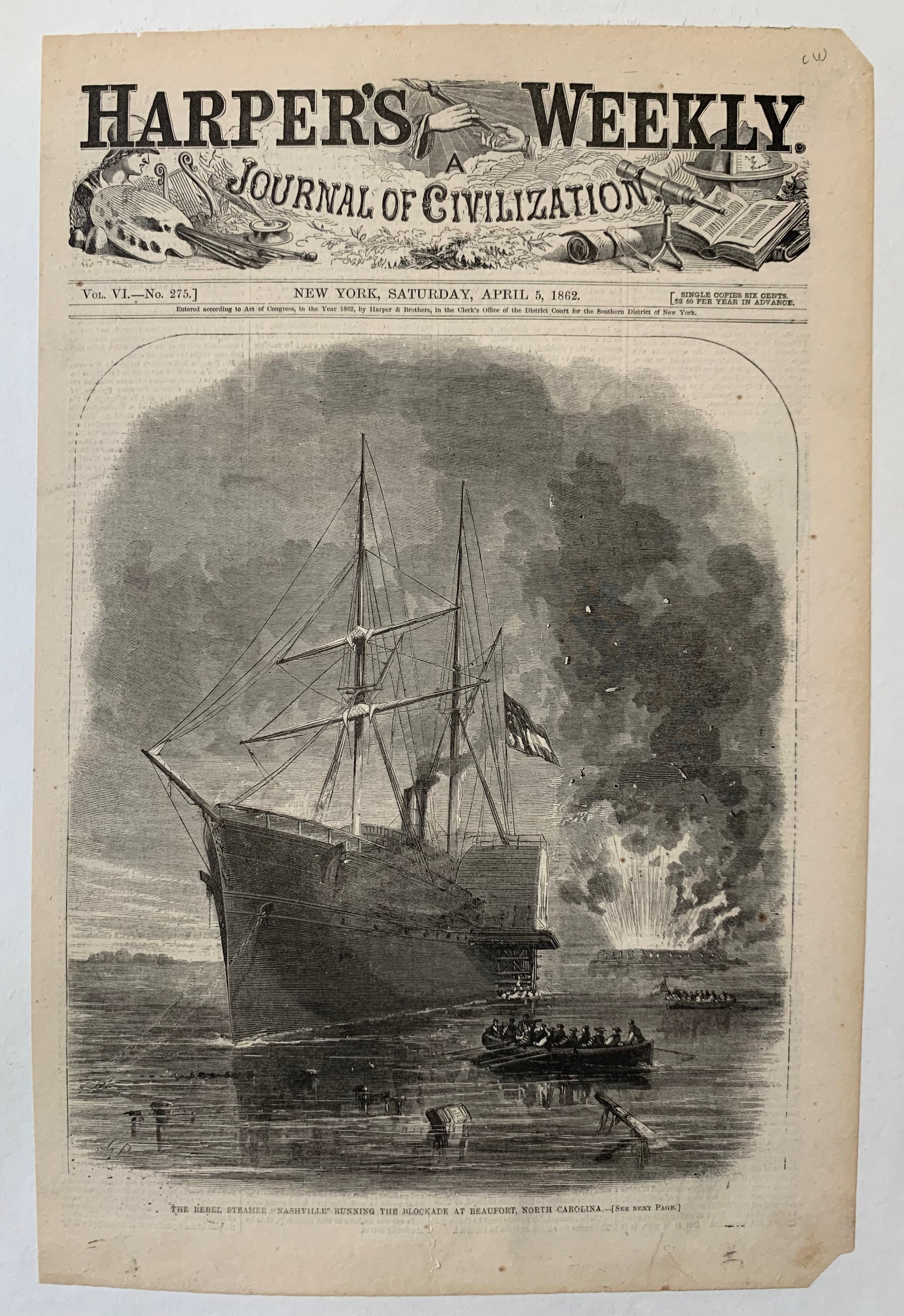 Harper's Weekly, 5 April 1862