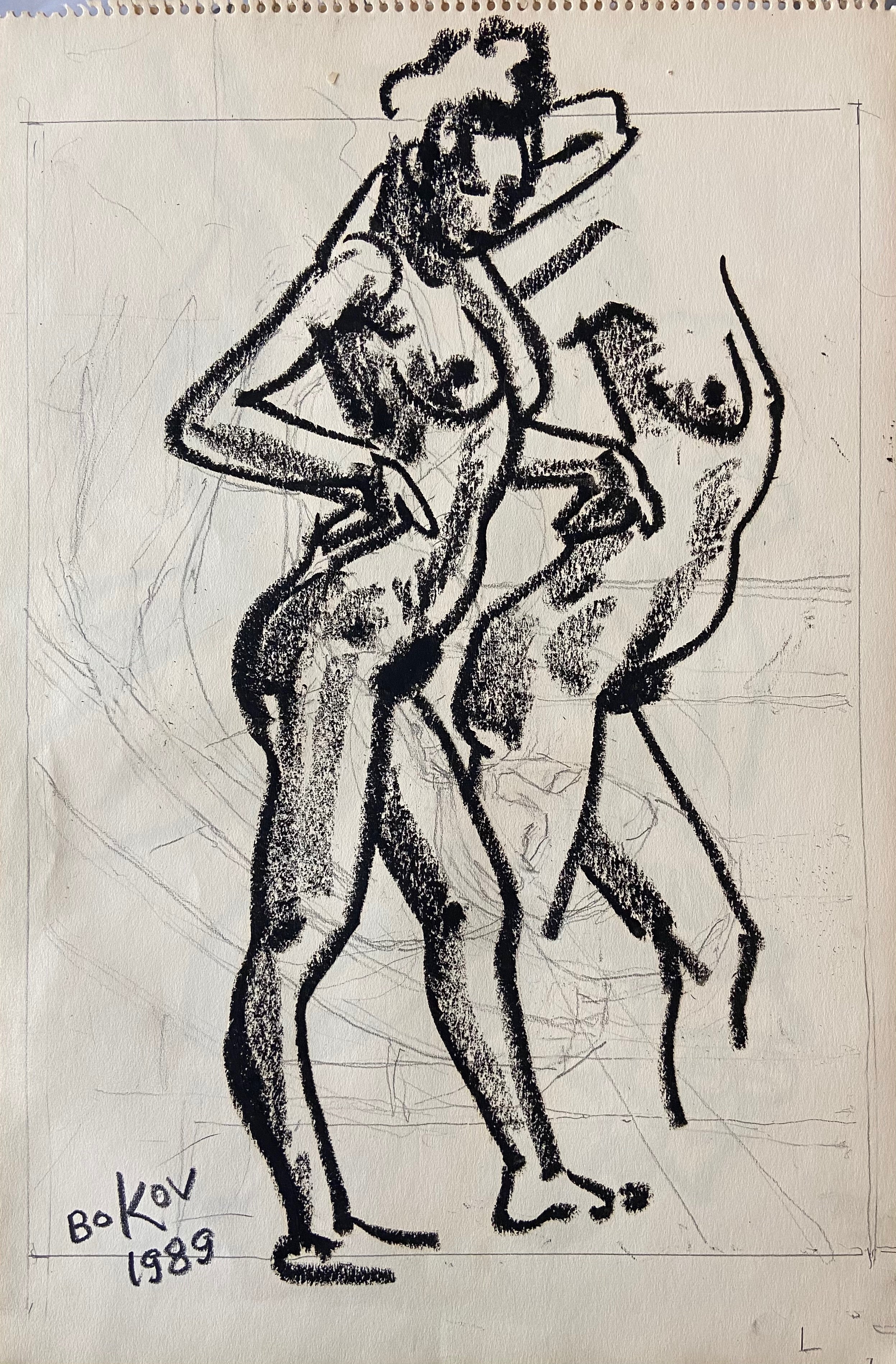 Sketch of a female nude
