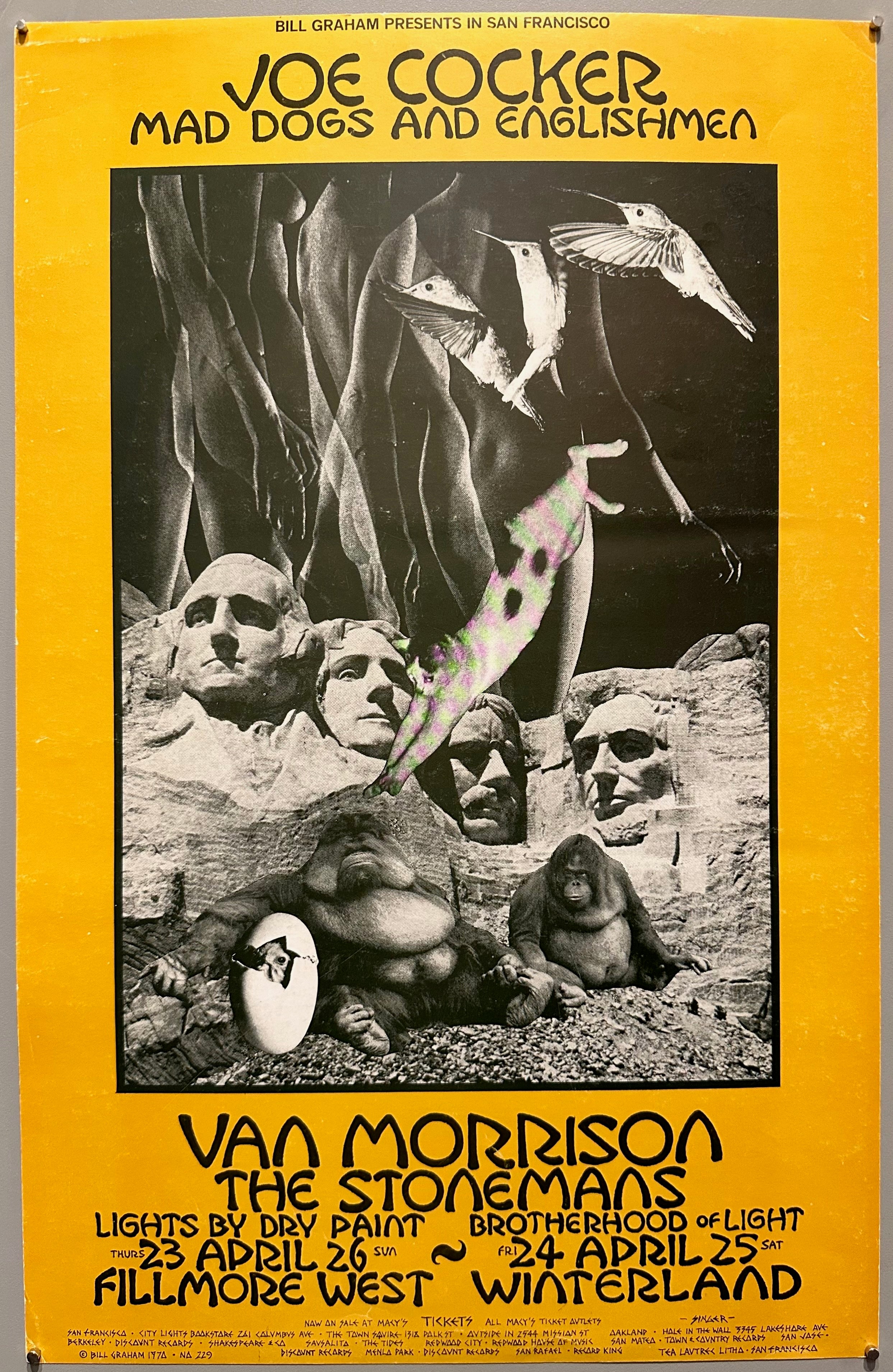 Joe Cocker, Mad Dogs, and Englishmen at the Fillmore West Poster