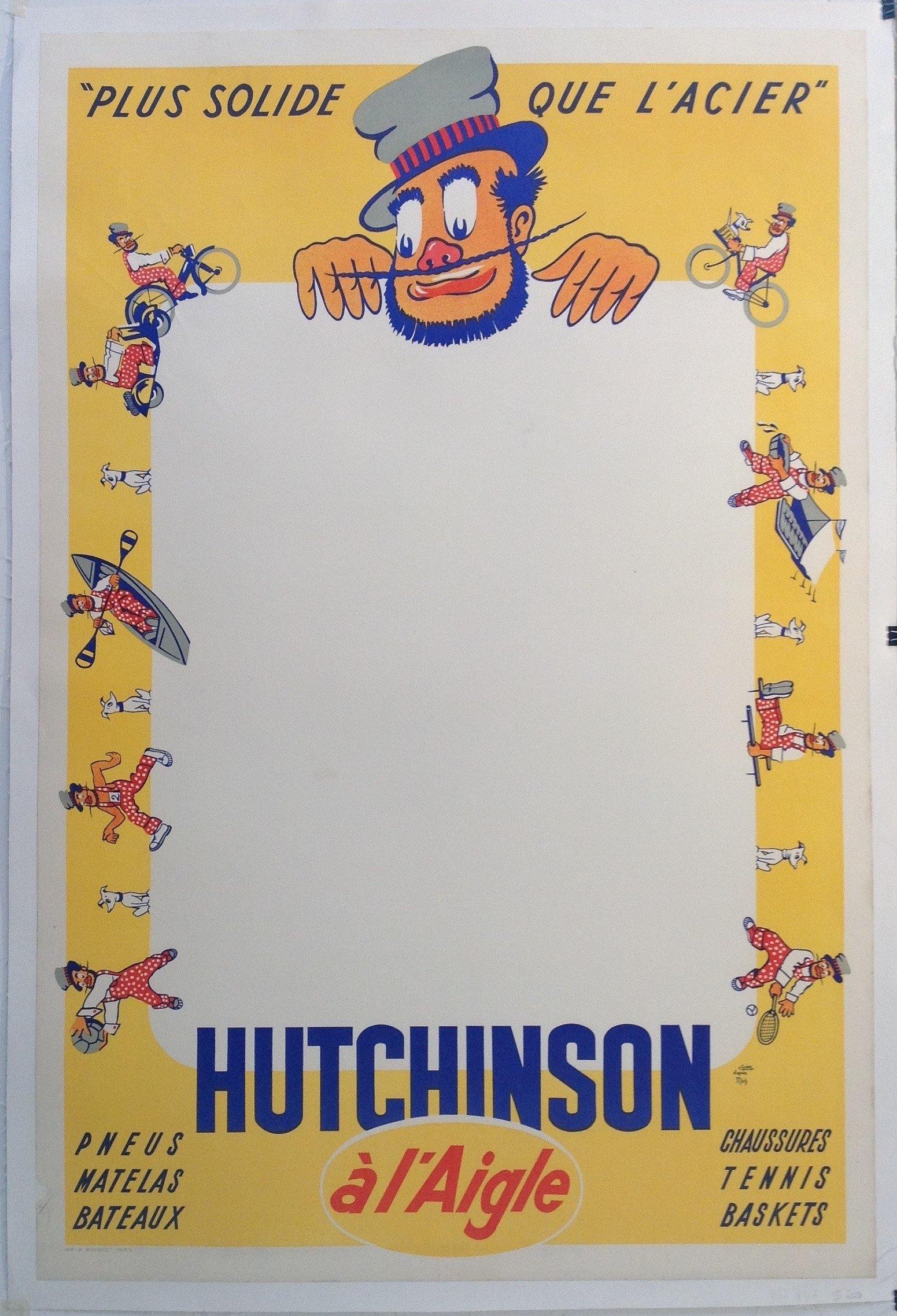 yellow surrounding large white rectangle clown surrounding