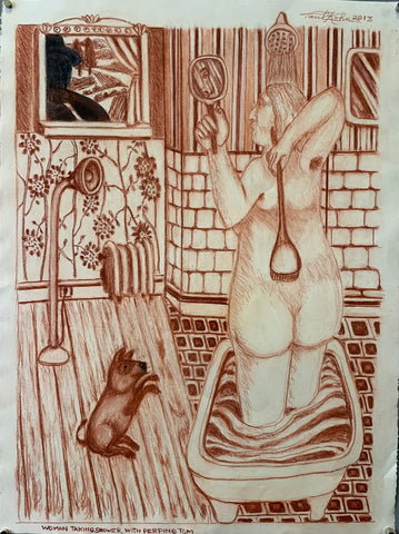 Link to Paul Kohn 'Woman Taking Shower with Peeping Tom' #01U.S.A., 2013 Product