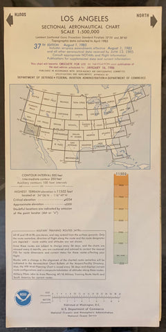 Link to Los Angeles Sectional Aeronautical Chart, 37th Edition (Double-Sided)1985 Product
