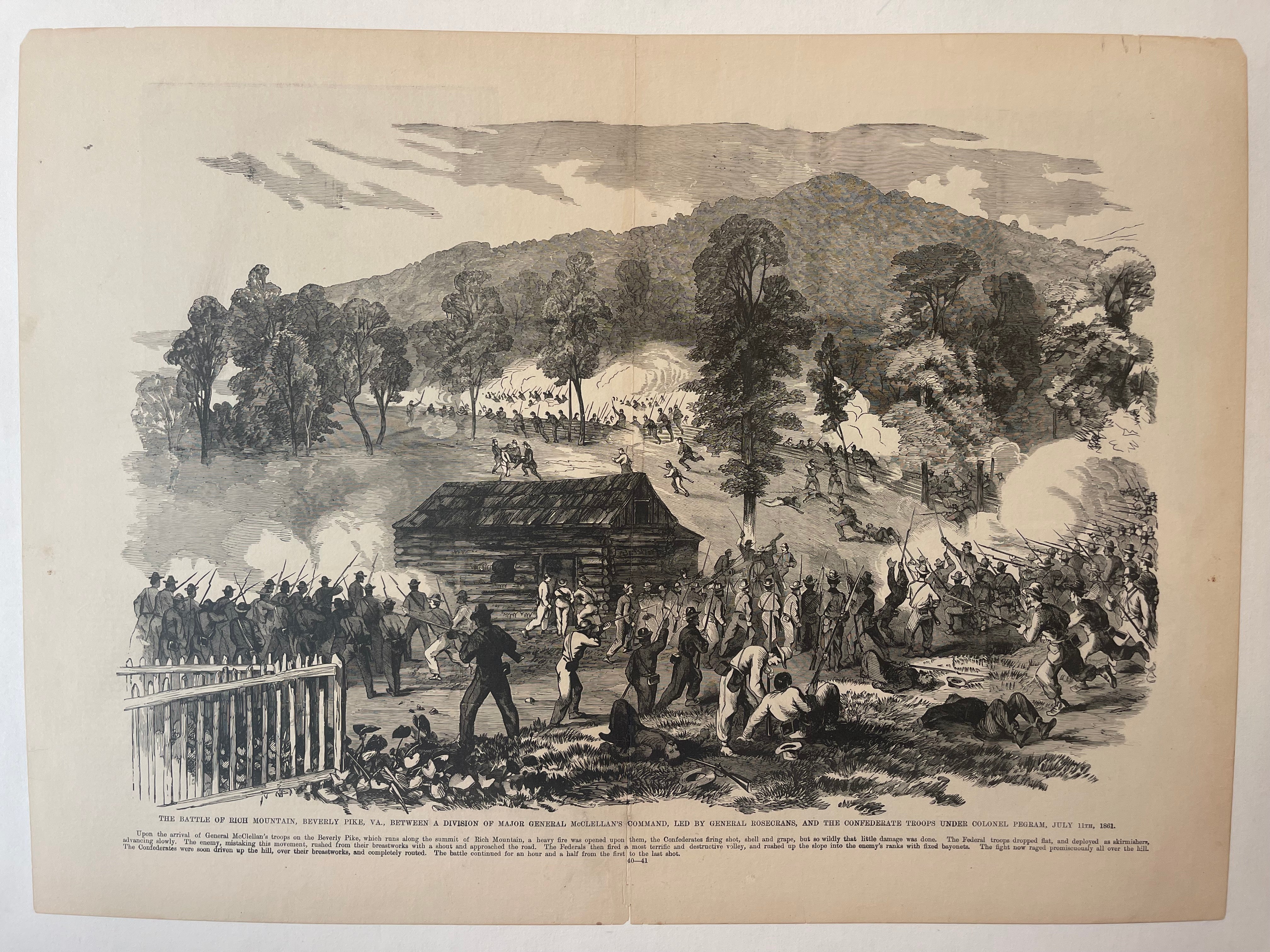 Frank Leslie's 'Battle of Rich Mountain'