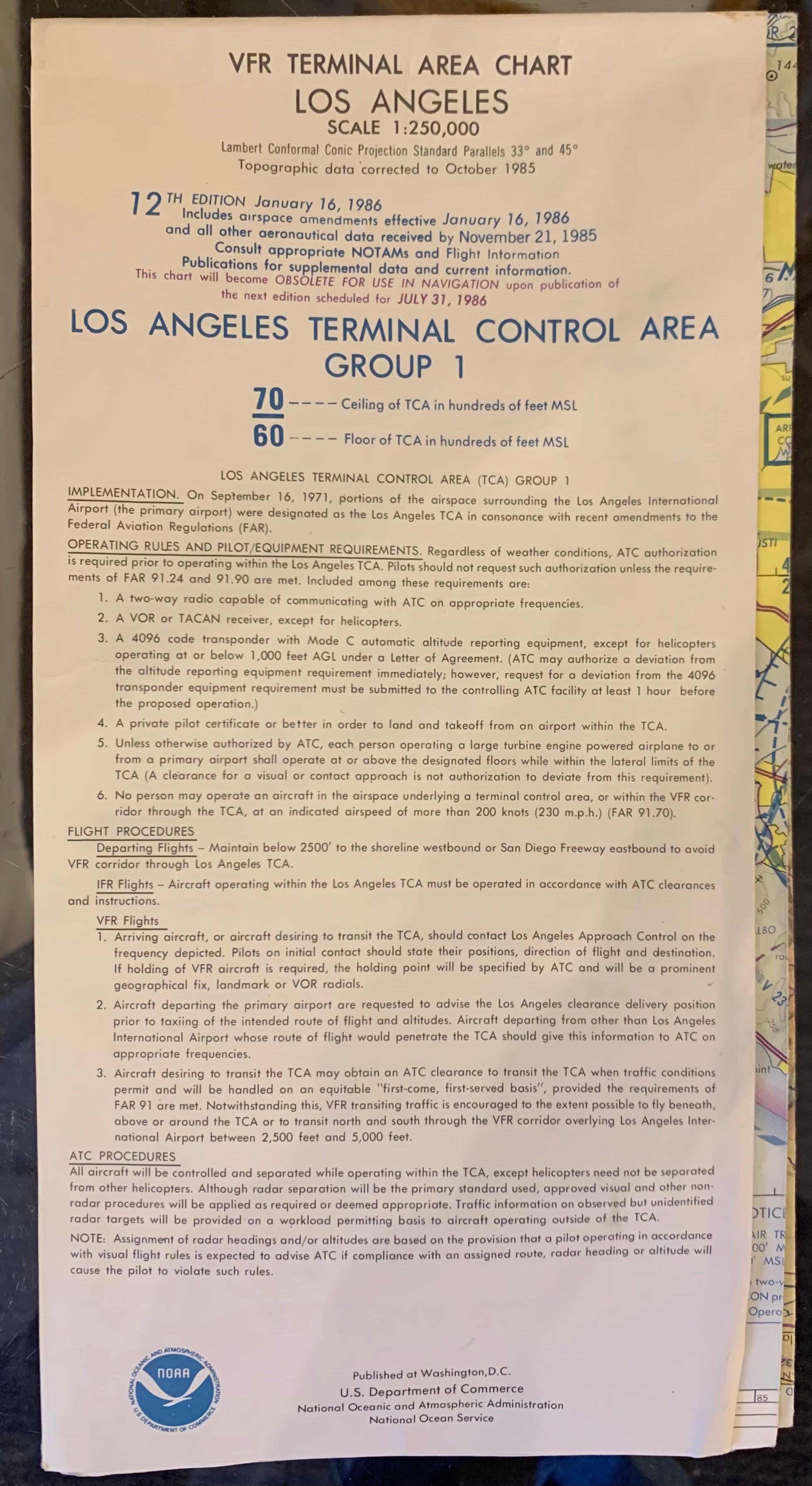 VFR TAC, Los Angeles, 12th Edition (Double-Sided)