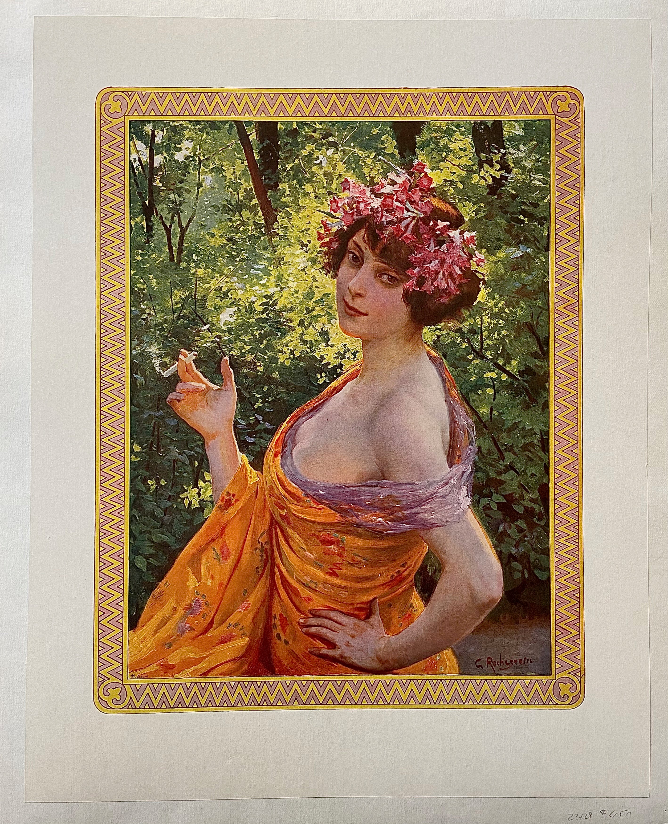 Poster of a woman with a cigarette