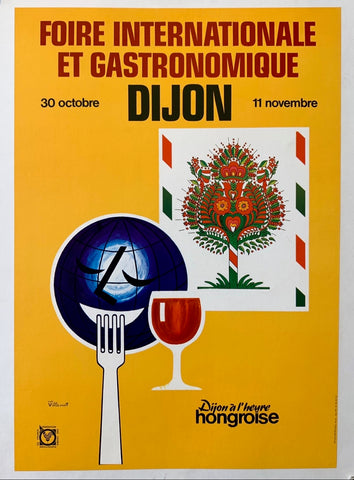 Link to Hungary Dijon International Cuisine Fair Poster ✓France, 1968. Product