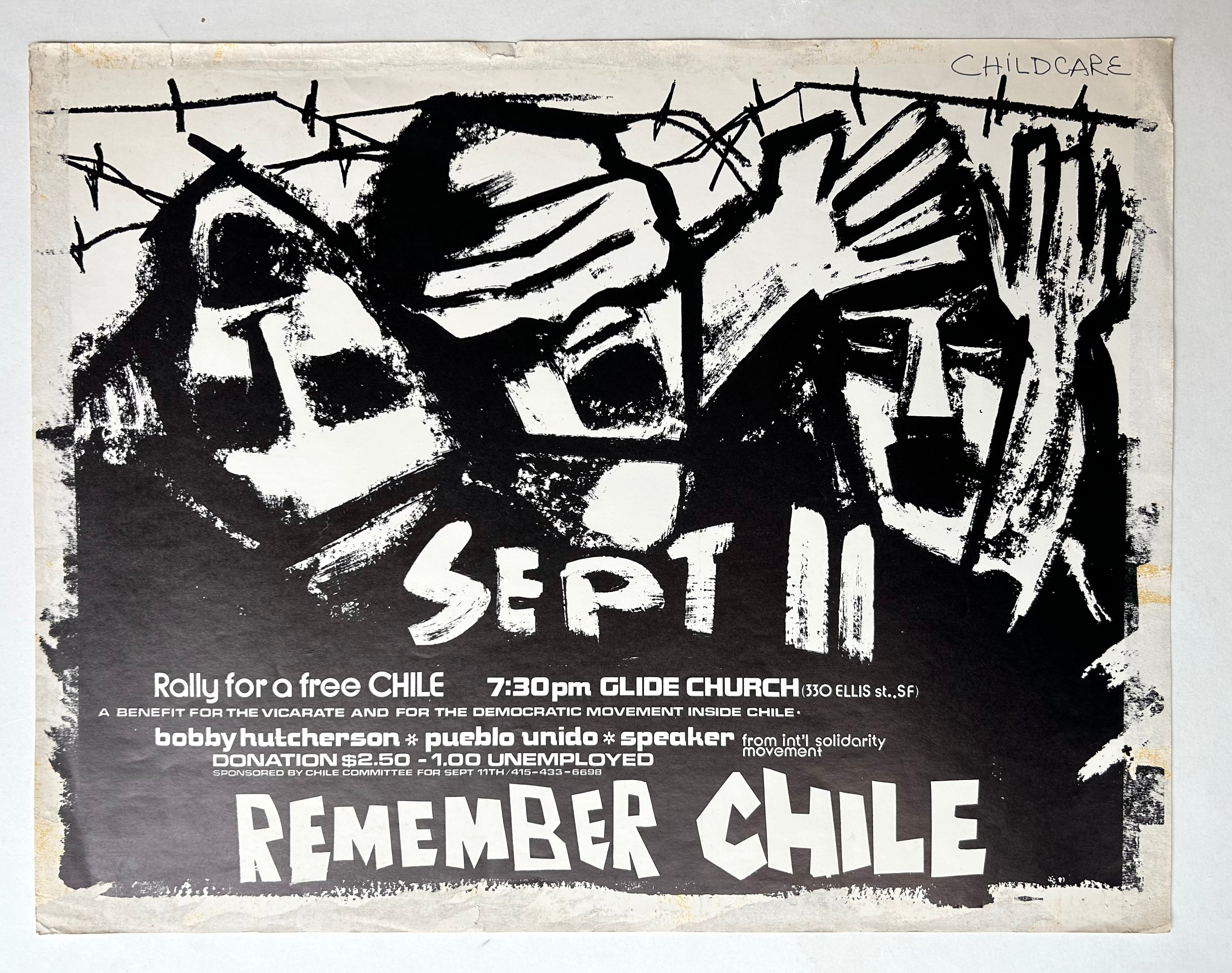 Sept 11 Remember Chile Poster