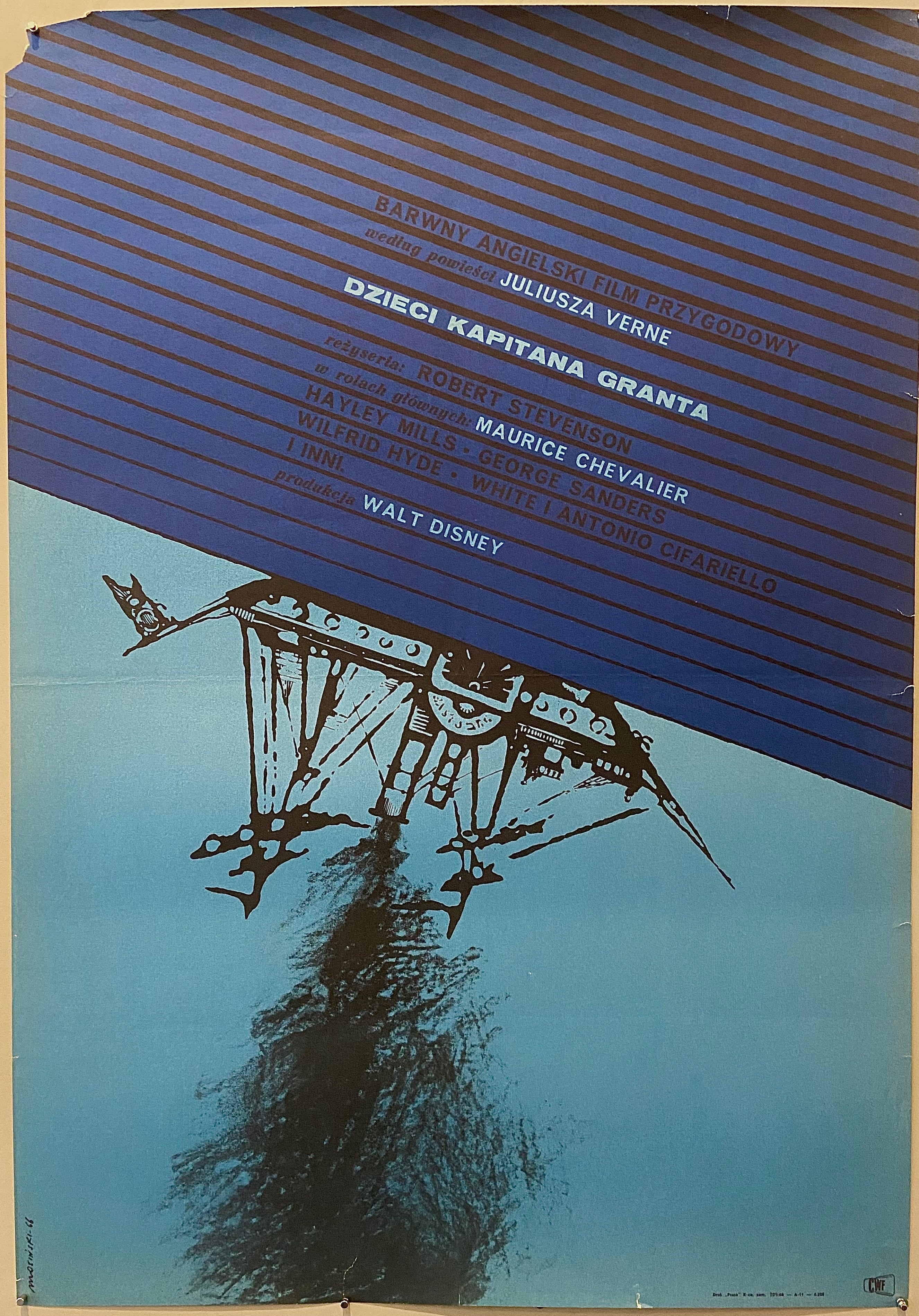 Poster of a movie poster with an upside down boat